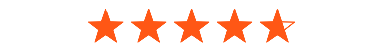 Graphic of five stars with 4.7 shaded in. 