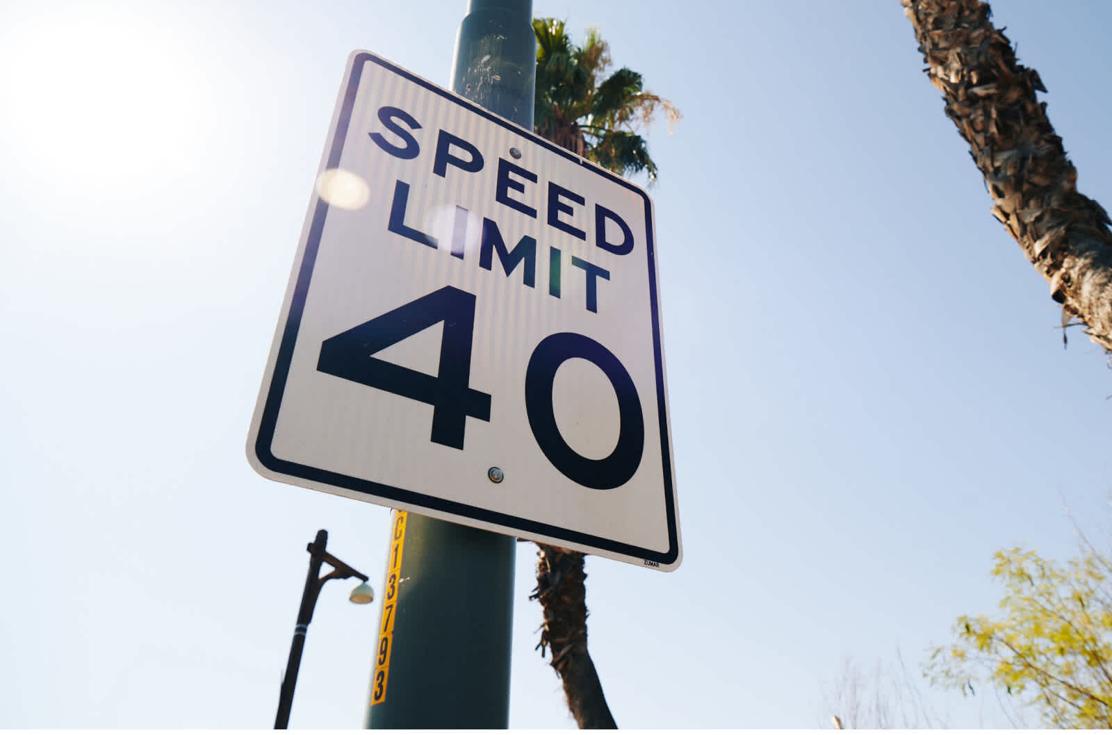 Speed limit 40 sign