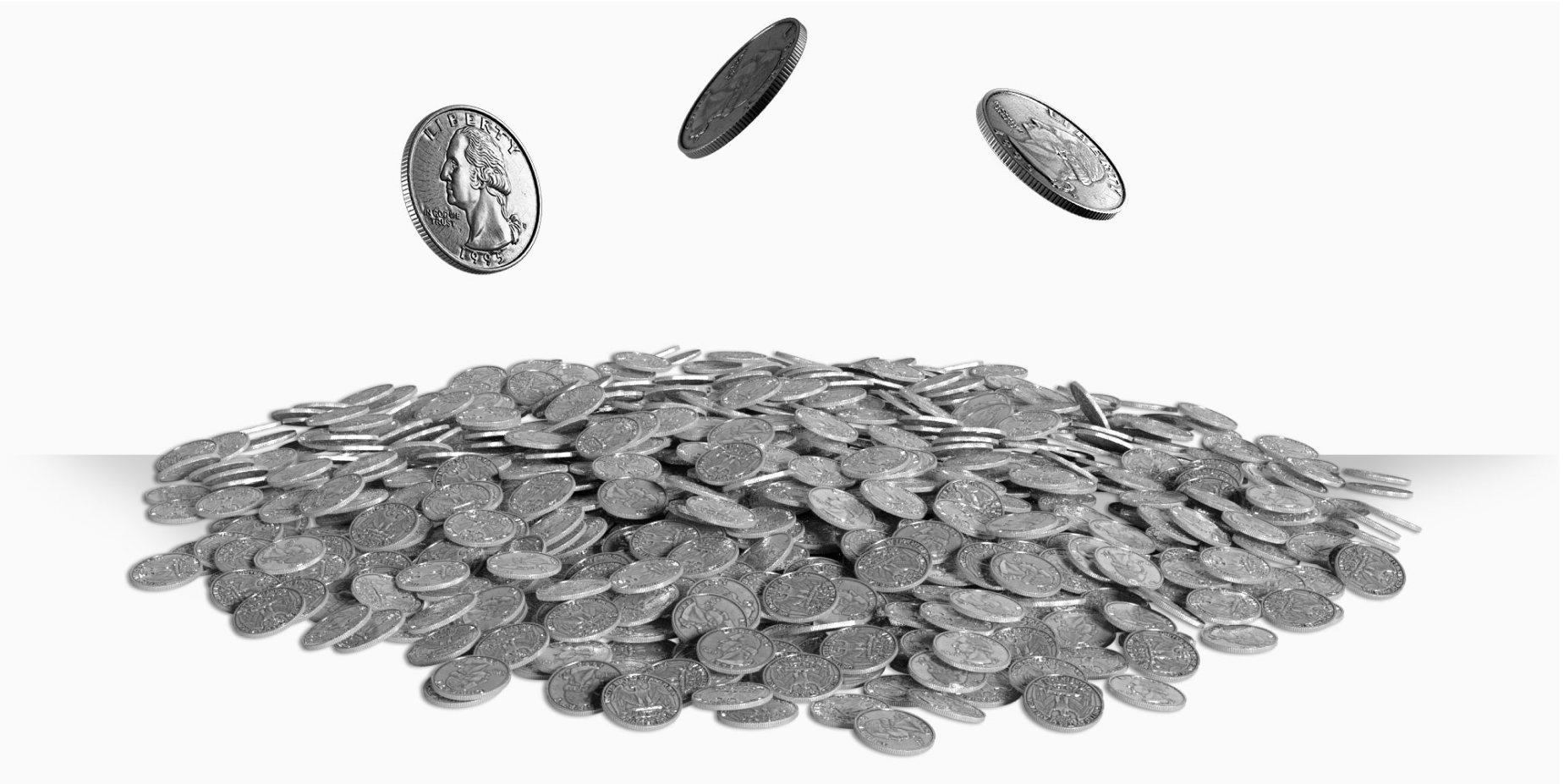 Big pile of quarters