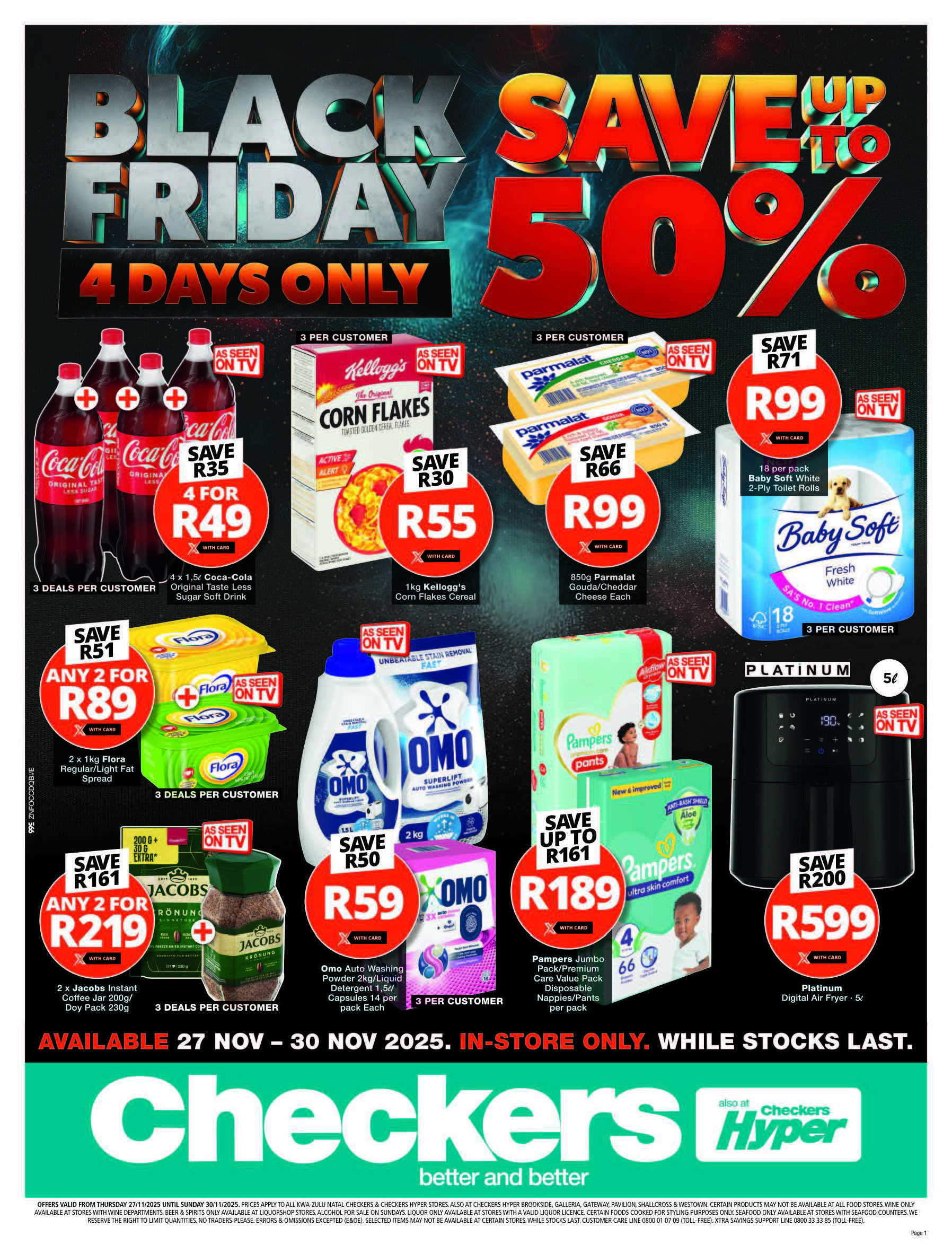 Checkers catalogue - KZN Checkers Black Friday Weekend - Valid until 30 November 2025 - Available in Kwazulu-Natal
