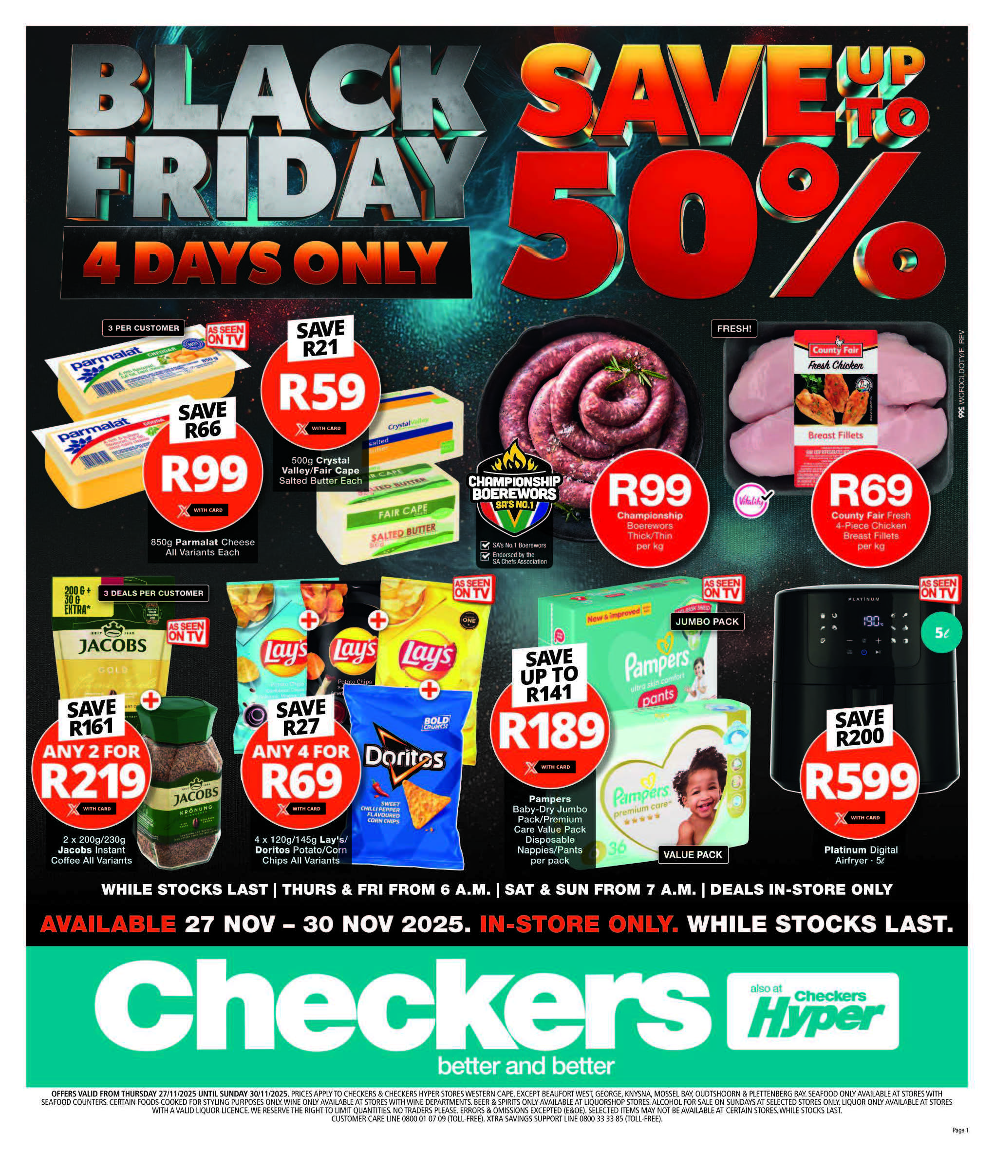 Checkers catalogue - WC Checkers Black Friday Weekend - Valid until 30 November 2025 - Available in Western Cape