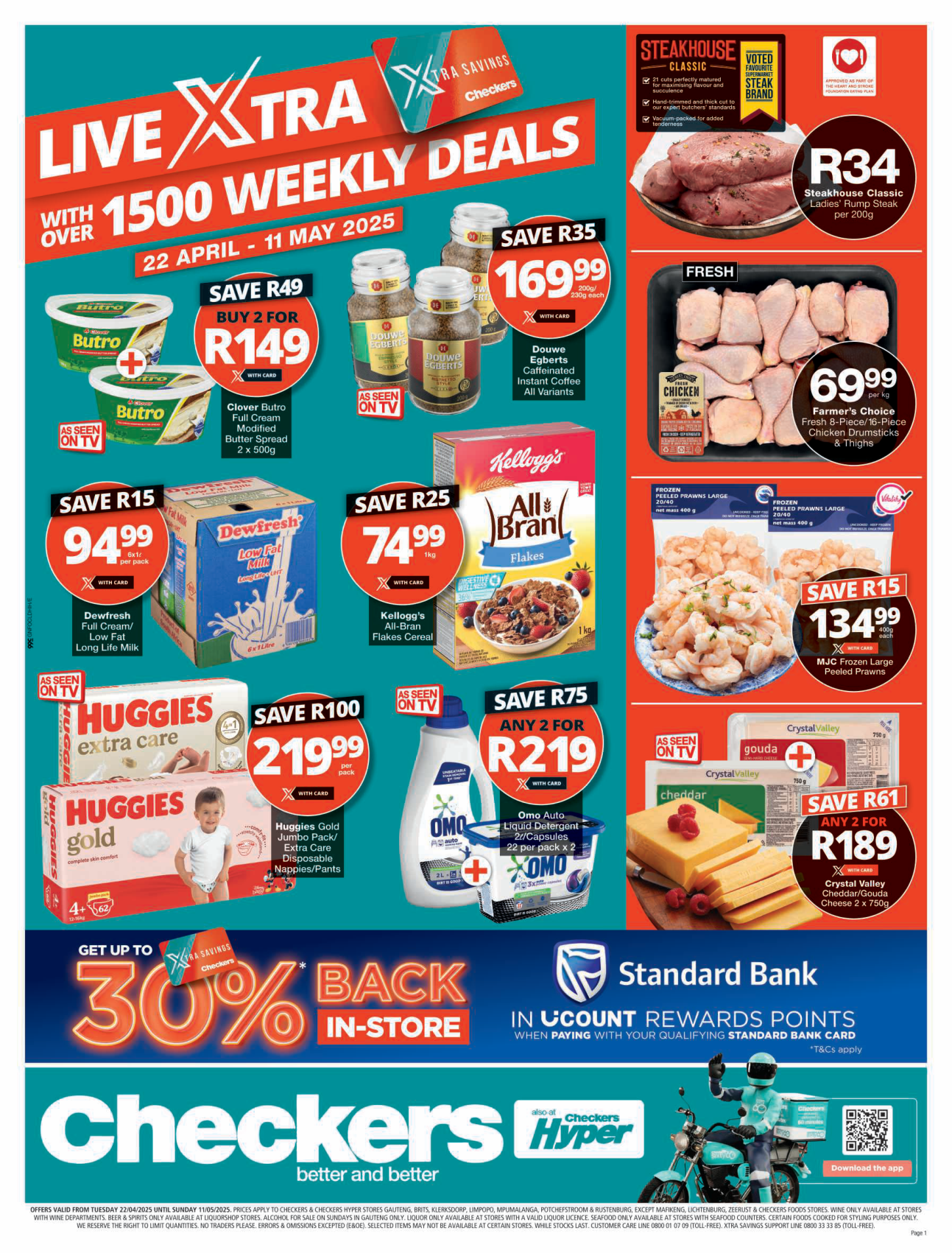 Checkers catalogue - Checkers April Month-End Promotion Gauteng 22 April - 11 May - Valid until 29 April 2025 - Available in Gauteng