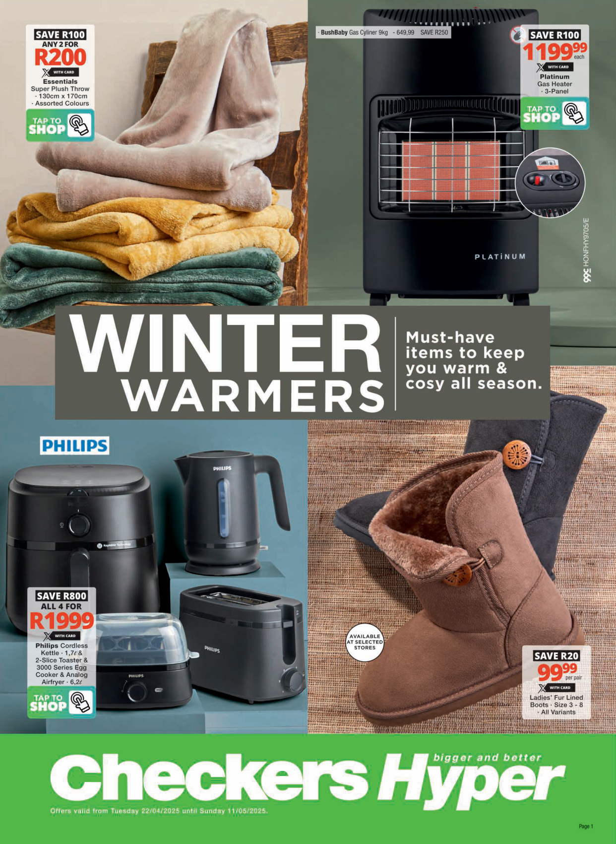Checkers catalogue - Checkers Hyper Winter Warmers Catalogue 22 April - 11 May - Valid until 29 April 2025 - Available in South-Africa