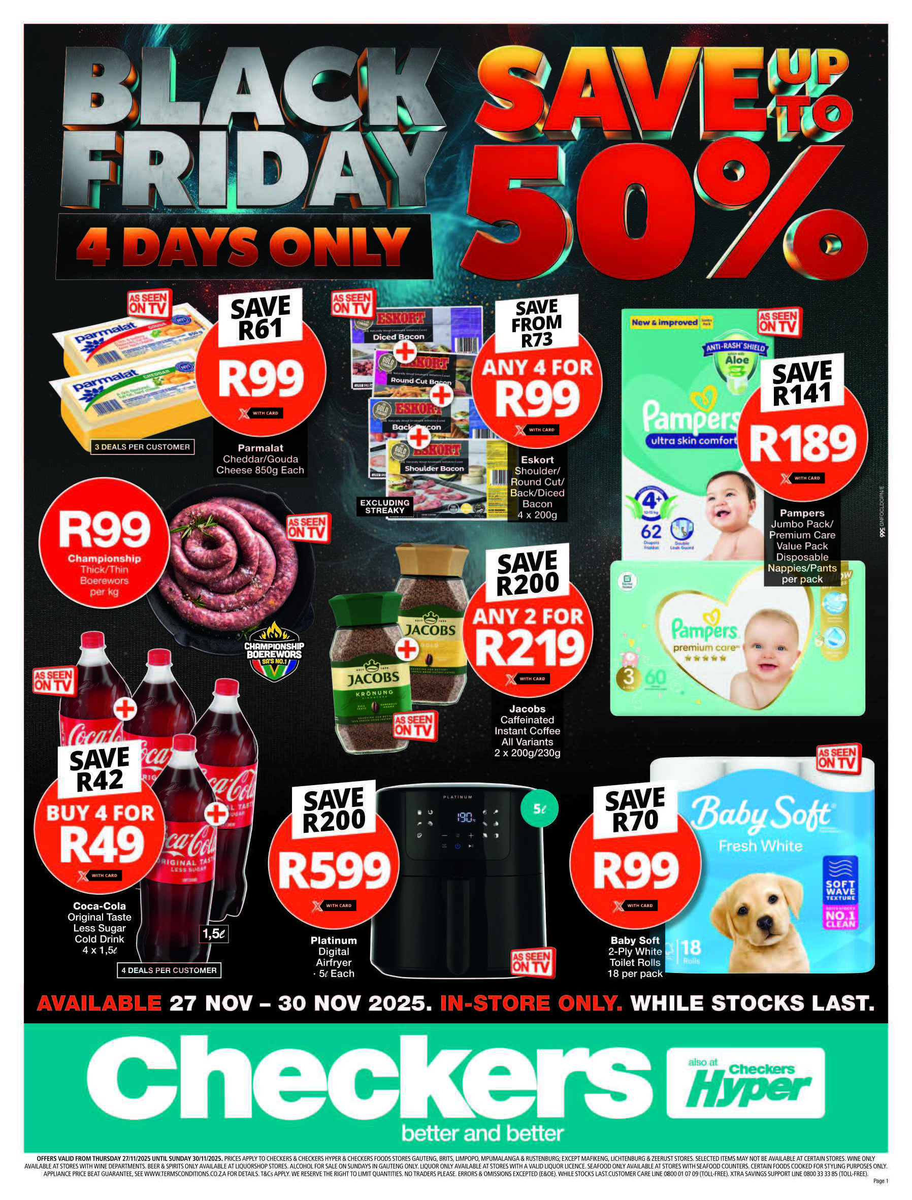 Checkers catalogue - Gauteng Checkers Black Friday Weekend - Valid until 30 November 2025 - Available in Gauteng