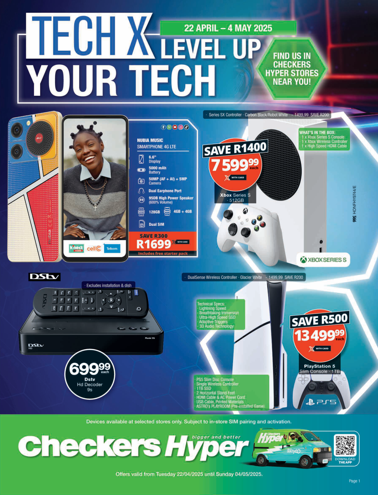 Checkers catalogue - Checkers Hyper Tech X April Month-End Promotion 22 April - 4 May - Valid until 29 April 2025 - Available in Gauteng