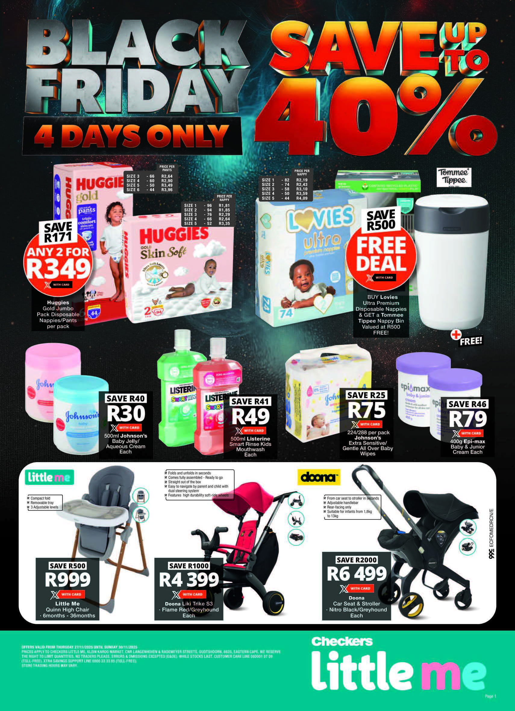 Checker Little Me catalogue - EC Checkers Baby Black Friday Weekend - Valid until 30 November 2025 - Available in Eastern Cape