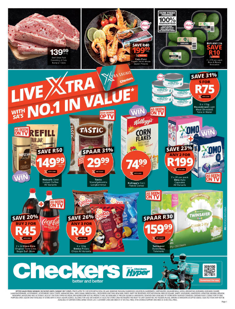 Checkers Month End - Northern Cape Stores - Checkers | My Specials SA ...