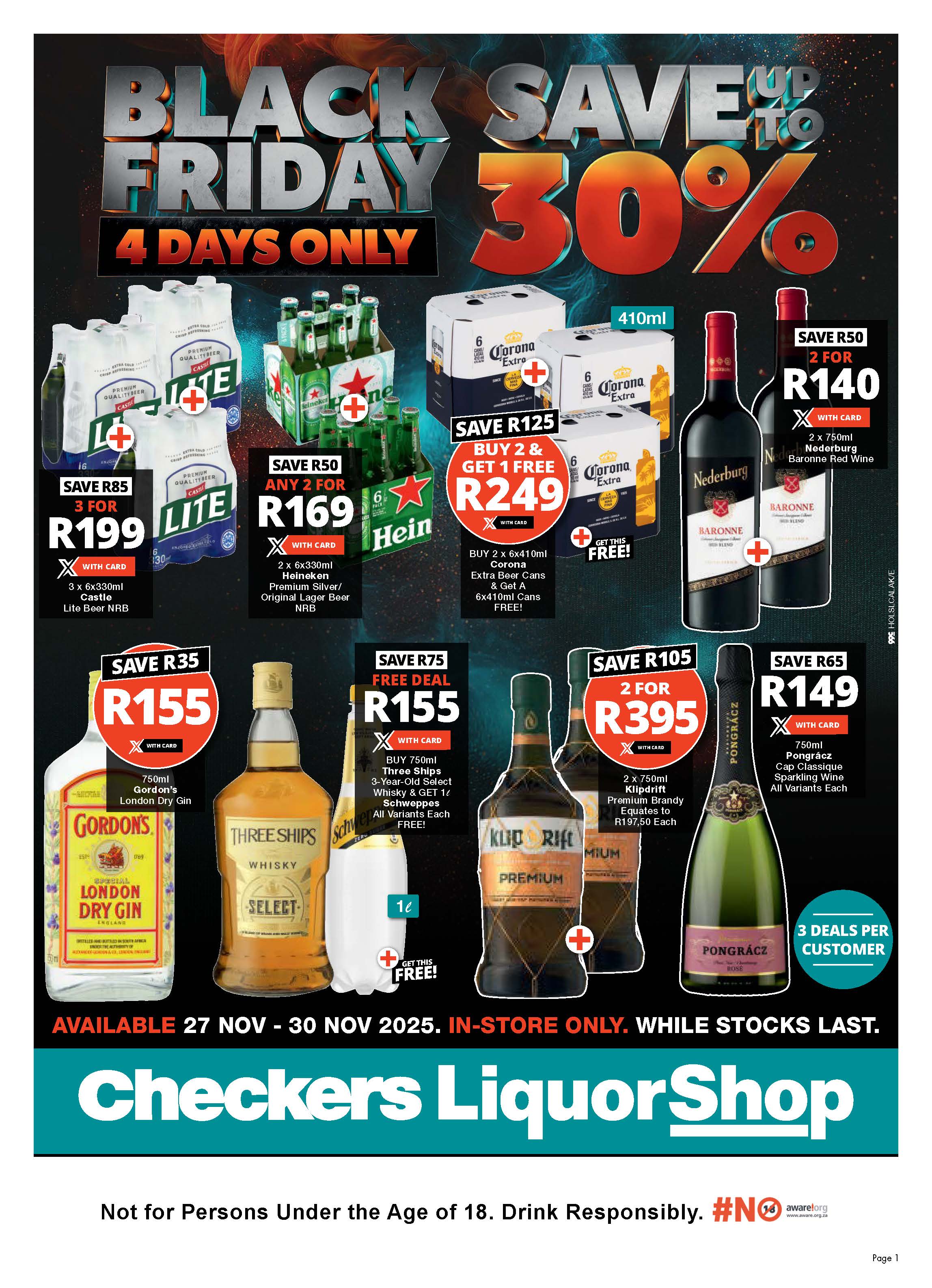Checkers Liquor catalogue - CHECKERS LIQUORSHOP — BLACK FRIDAY DEALS - Valid until 30 November 2025 - Available in South-Africa