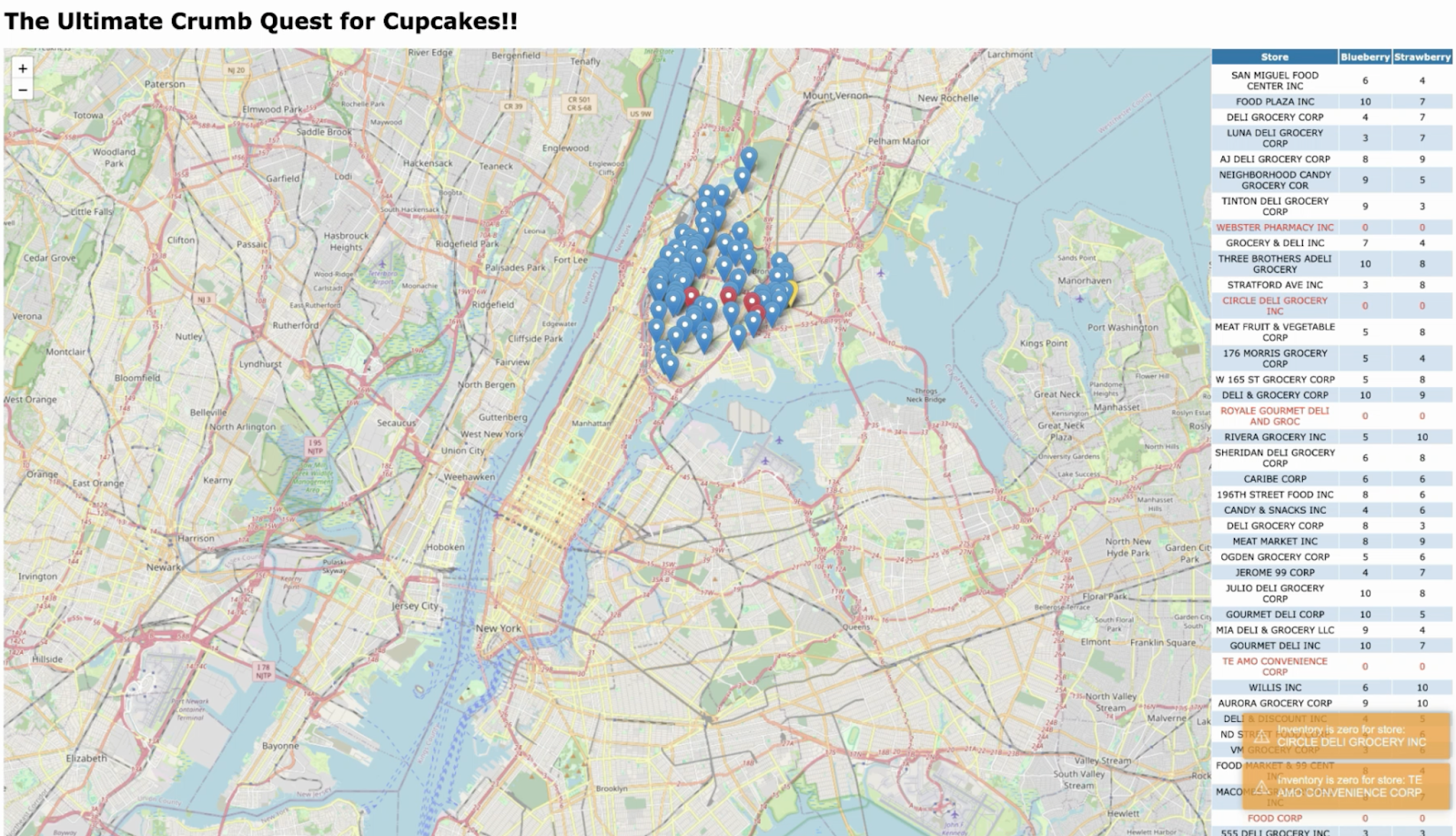 Real-time cupcake stock map powered by Vercel 