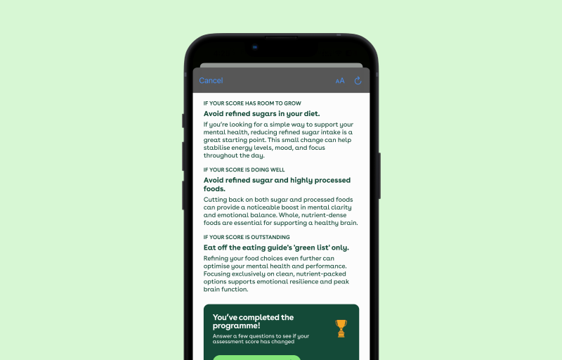viewing article on nib App