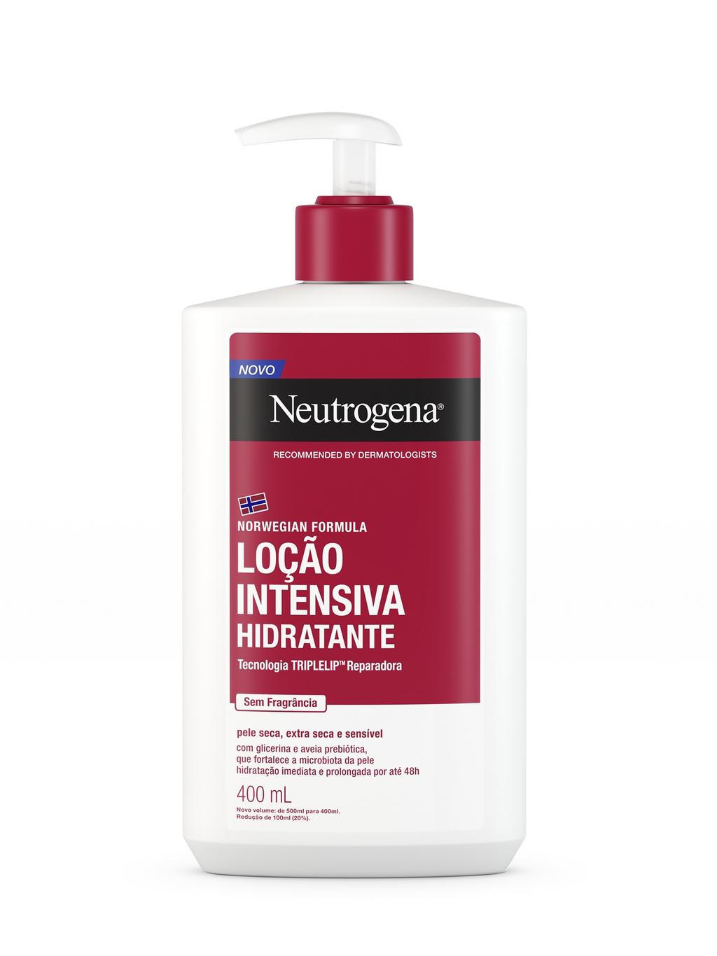 Hidratante Corporal Intensivo NEUTROGENA® Norwegian sem fragrância, 400mL