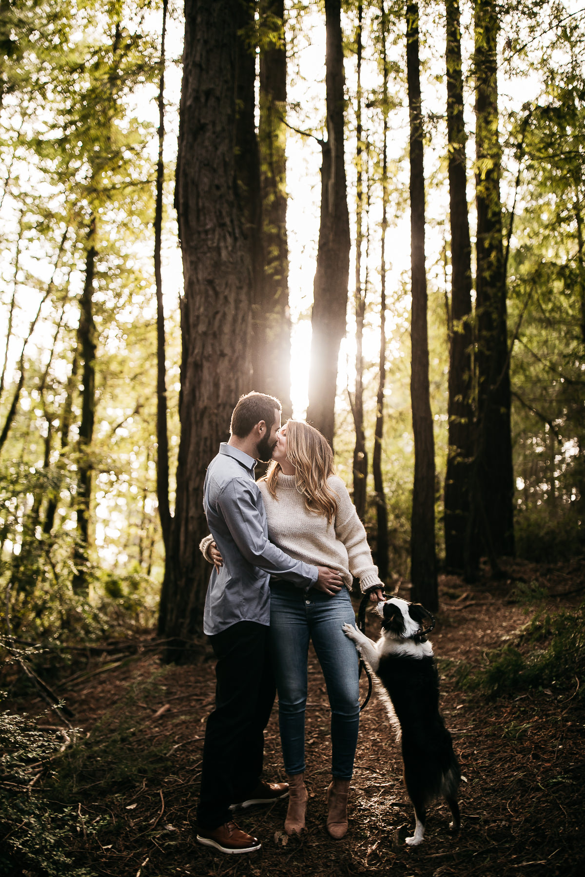 mt-tam-foggy-winter-engagement-session-australian-shepherd-puppy-7