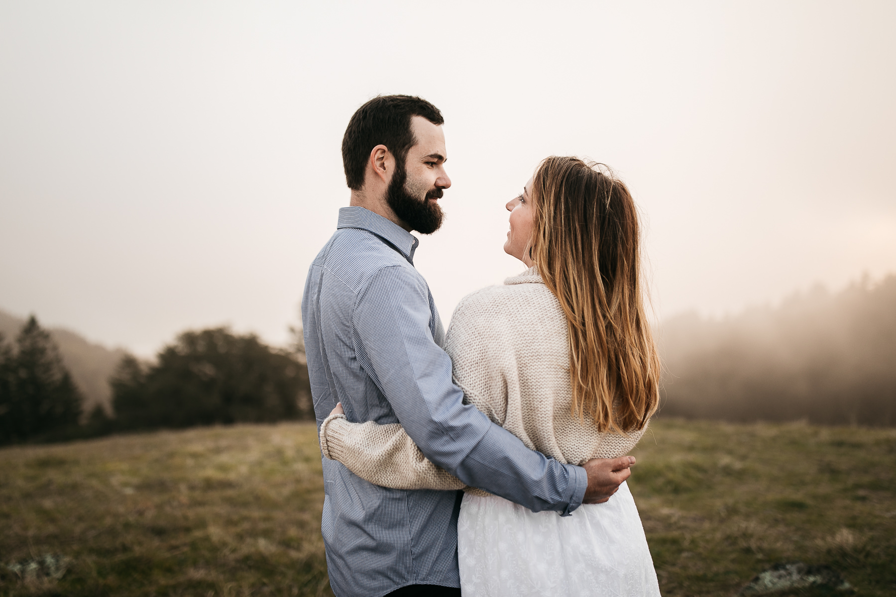 mt-tam-foggy-winter-engagement-session-australian-shepherd-puppy-26
