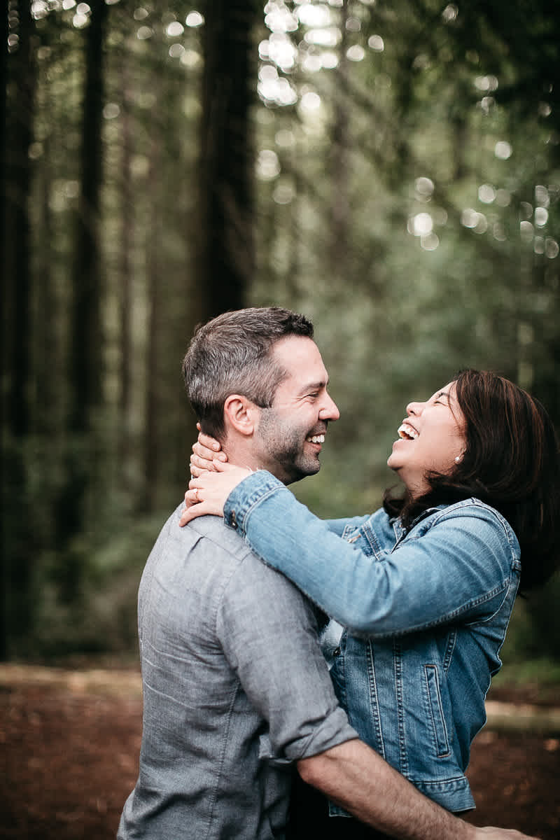oakland-gloomy-redwood-engagement-session-with-puppy-34
