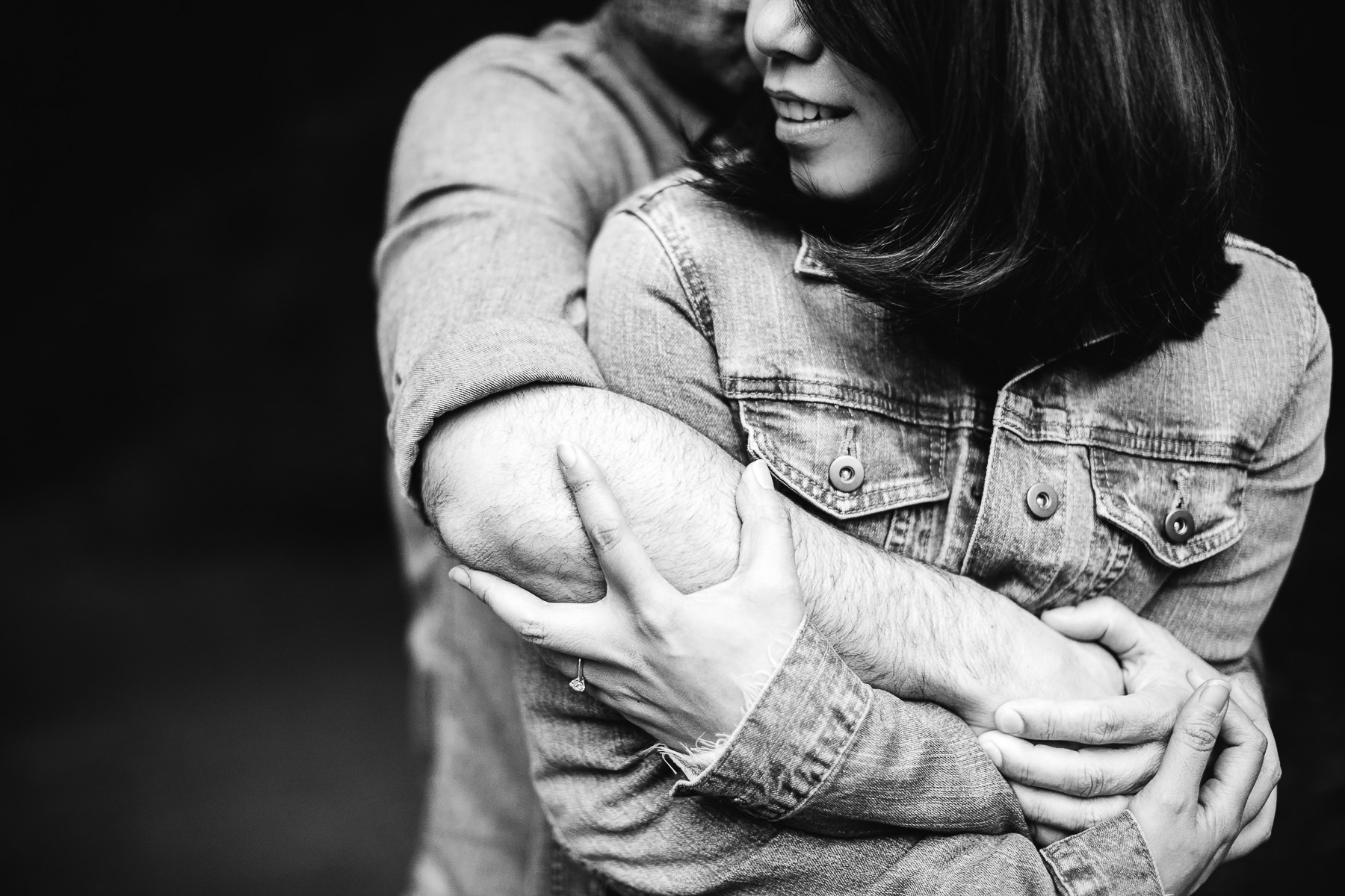 oakland-gloomy-redwood-engagement-session-with-puppy-41
