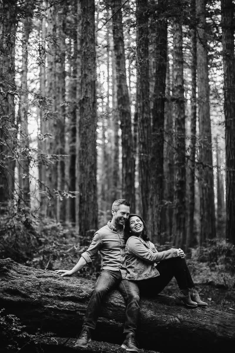 oakland-gloomy-redwood-engagement-session-with-puppy-7