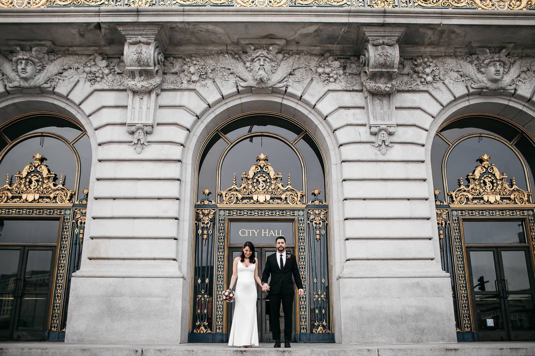 Winter Sf City Hall Elopement Kirsten Noelle