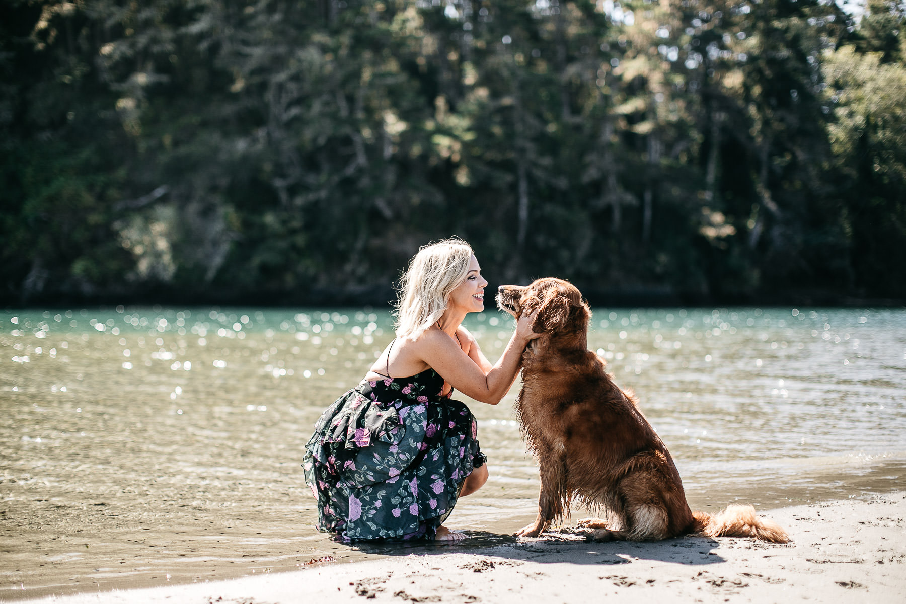 mendocino-grove-ca-glamping-waterside-anniversary-session-golden-retriever-51