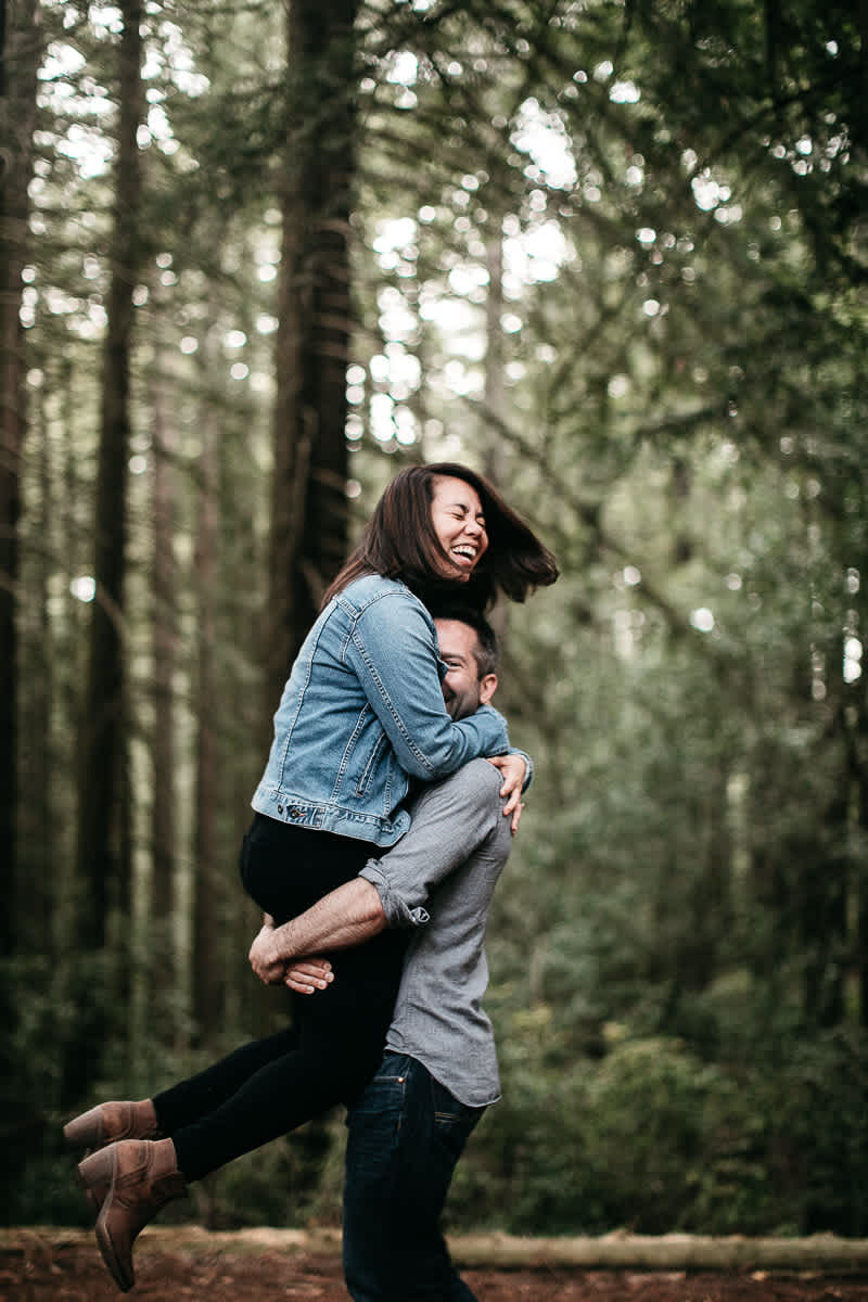 oakland-gloomy-redwood-engagement-session-with-puppy-33