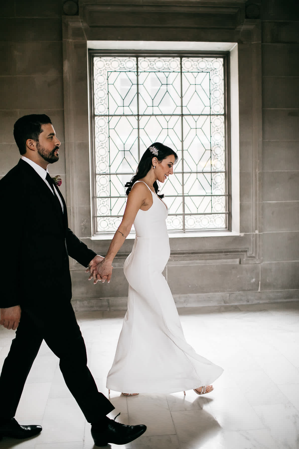 Winter Sf City Hall Elopement Kirsten Noelle
