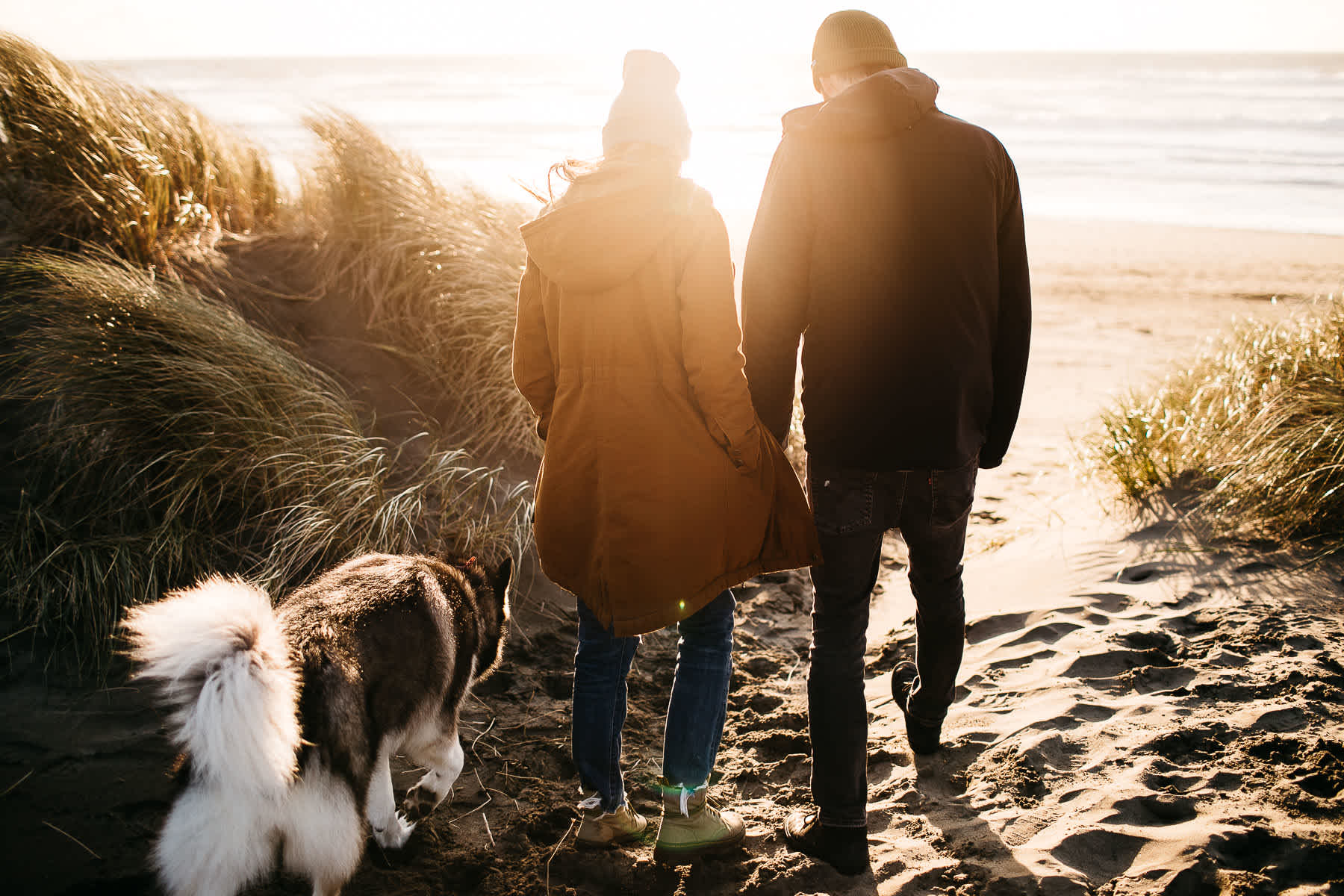 ocean-beach-engagement-session-with-malamute-1