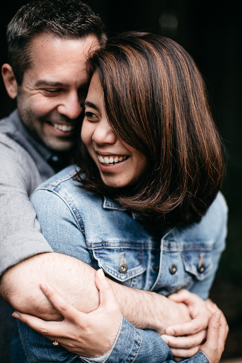 oakland-gloomy-redwood-engagement-session-with-puppy-40