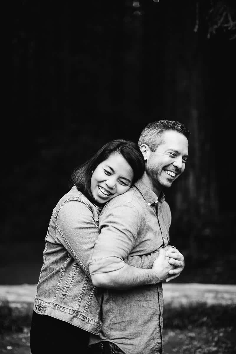 oakland-gloomy-redwood-engagement-session-with-puppy-45