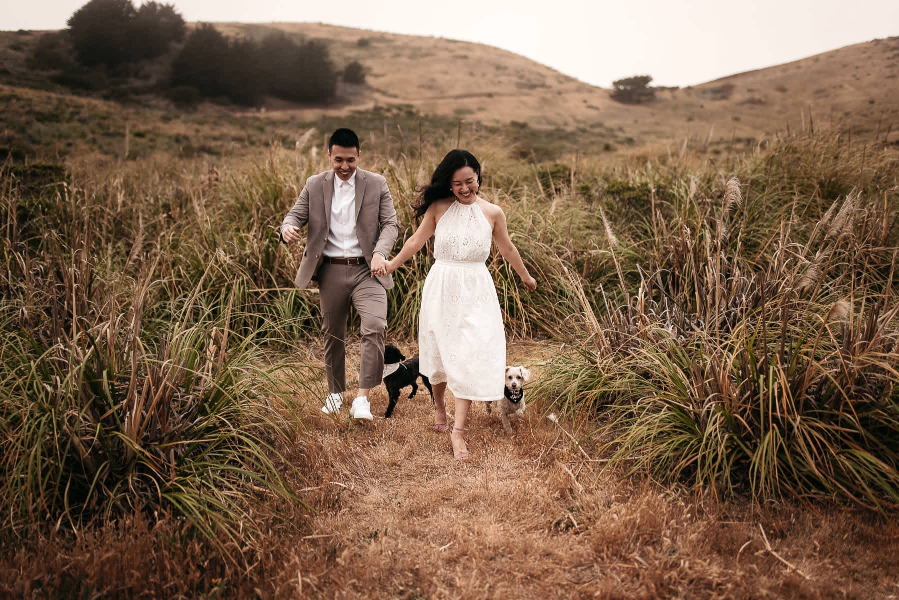 redwoods-coastal-pampas-grass-lifestyle-engagement-session-with-pups-32