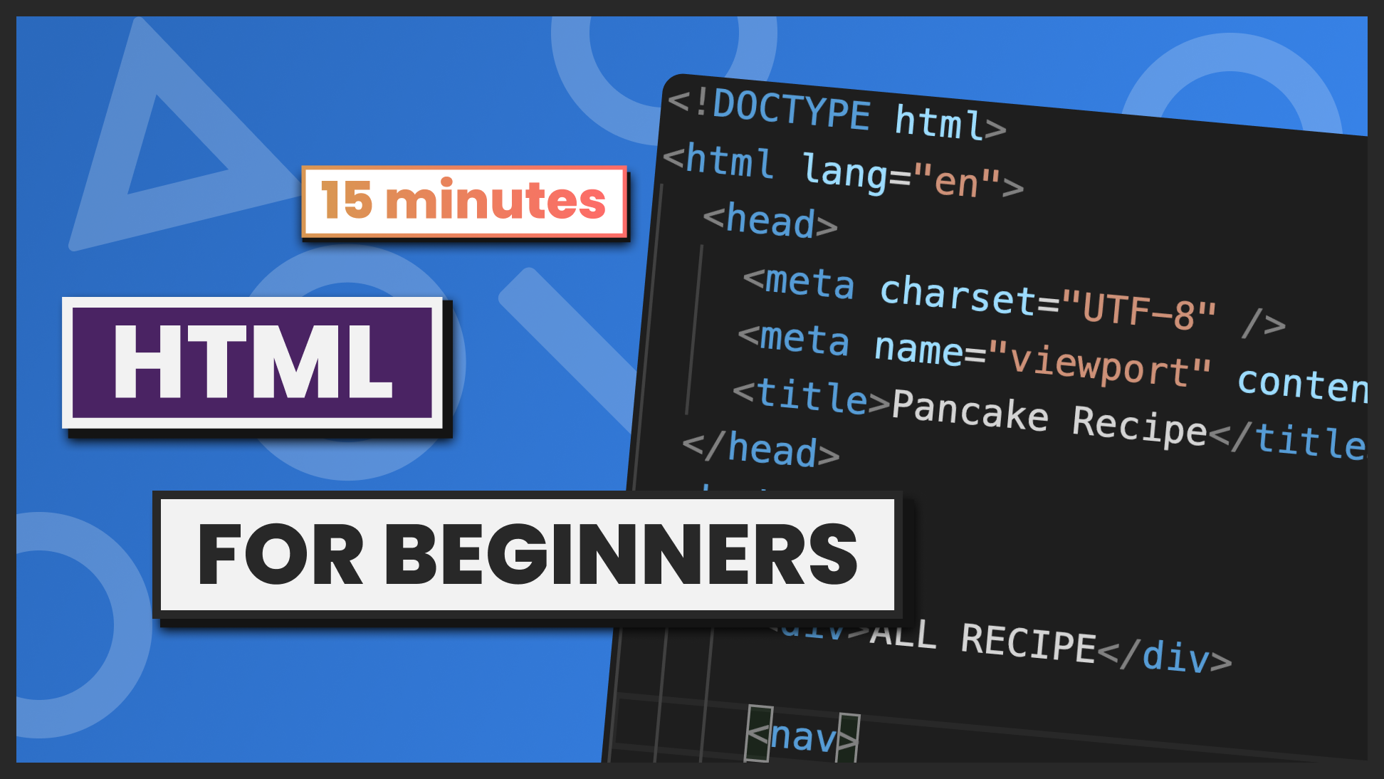 HTML for beginners
