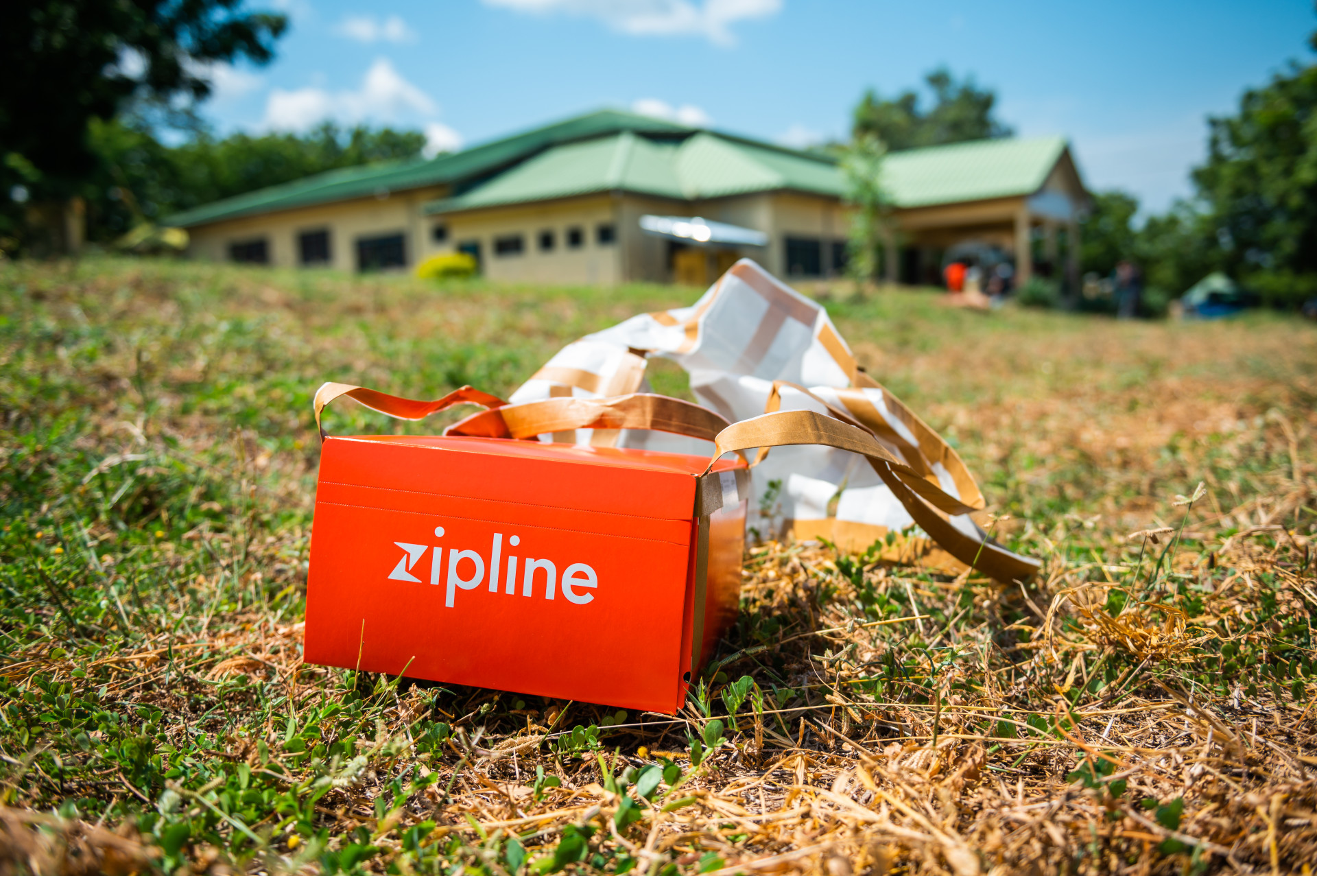Zipline package delivered to medical center