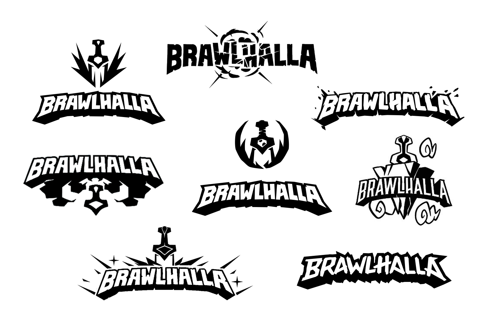 biborg-work-ubisoft-brawlhalla-logo-iterations