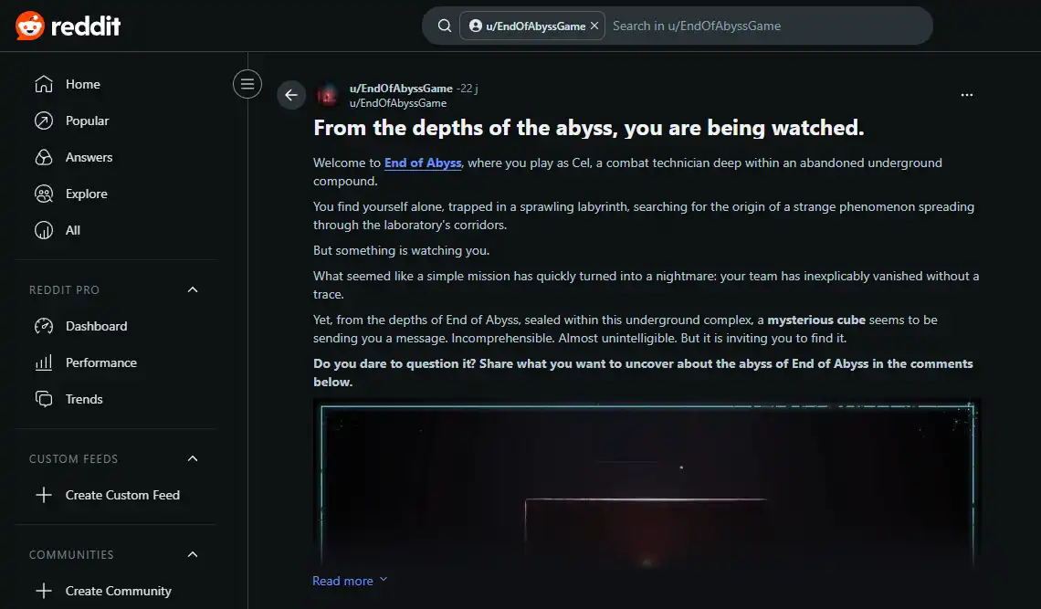 BIBORG SECTION 9 INTERACTIVE END OF ABYSS REDDIT FREEFORM