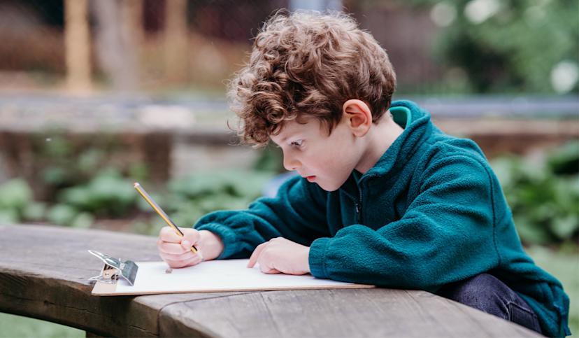 Child writing