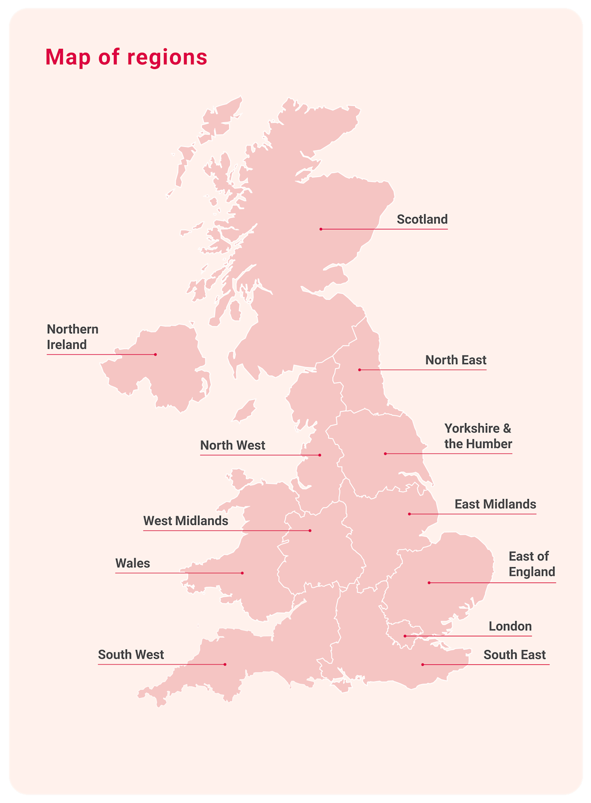 STEM Ambassadors Delivery Partner map