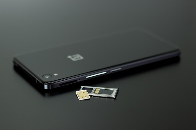 A smart phone with a different SIM card