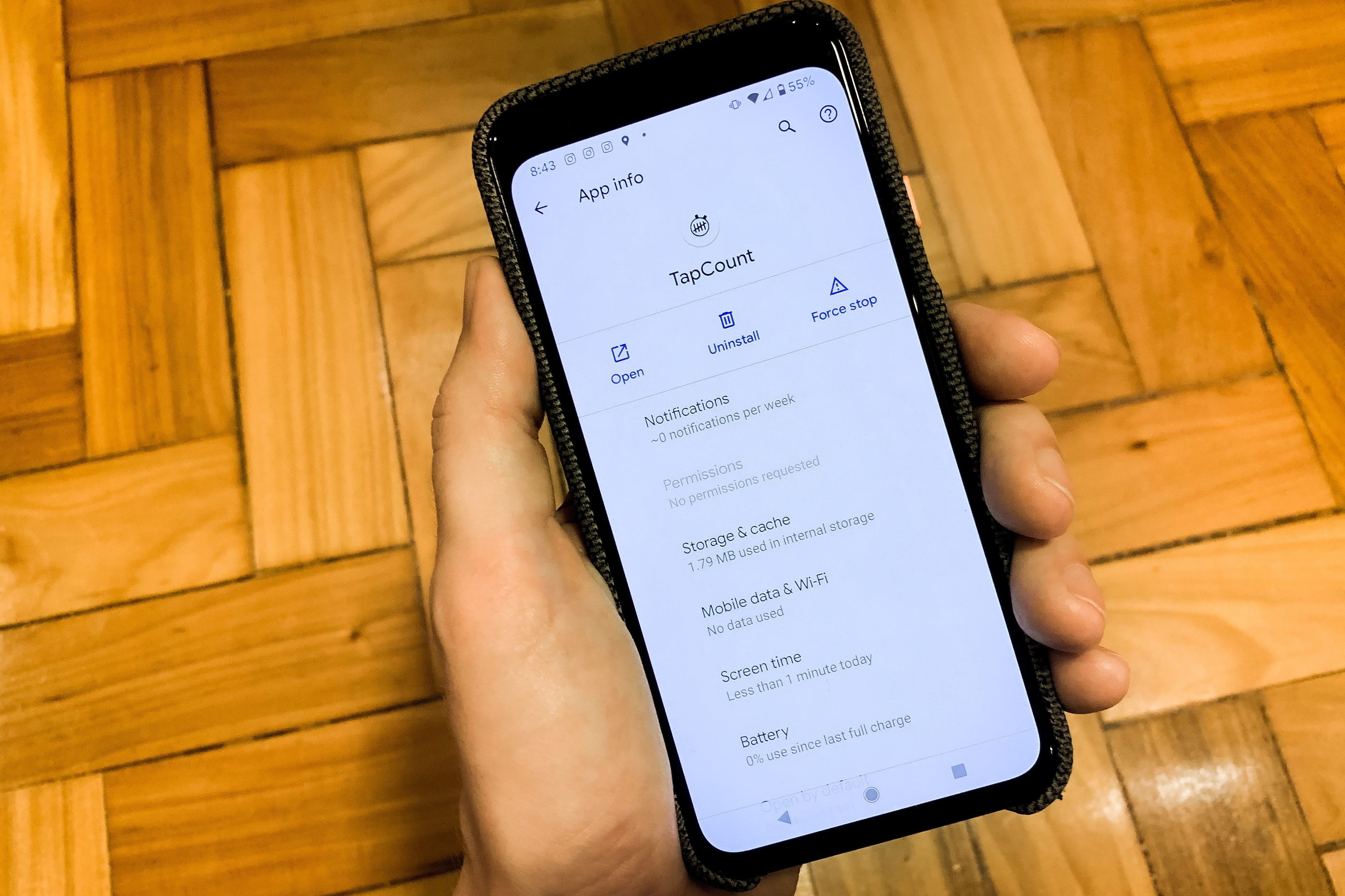 Installed app information