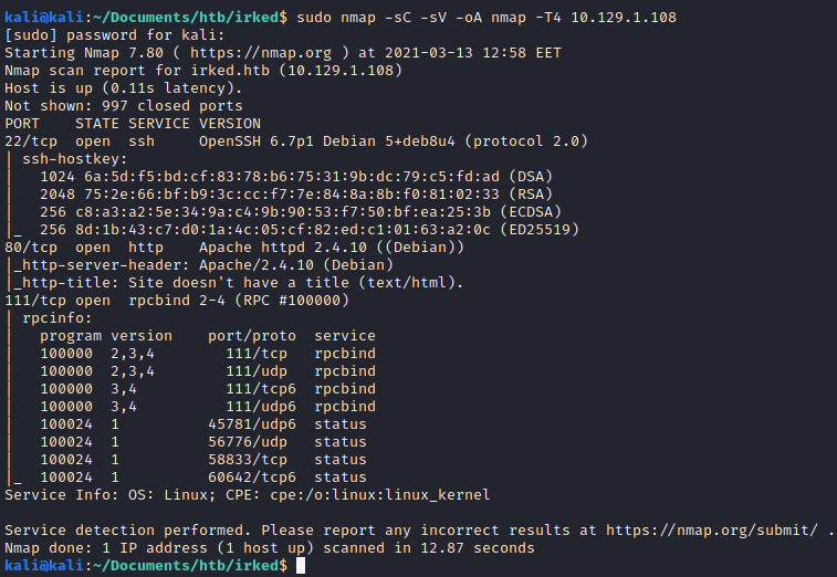 irked-nmap