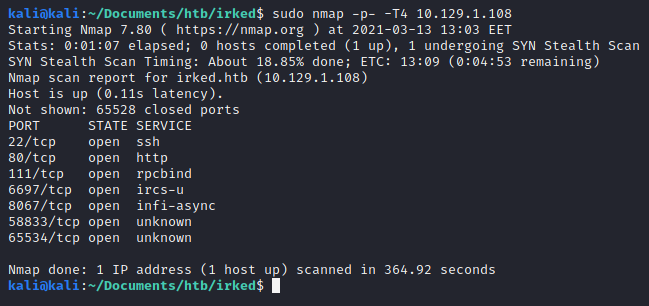 irked-nmap-all-ports