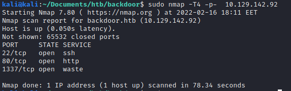 backdoor-nmap