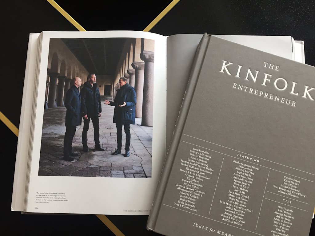 Kinfolk lists Fantastic Frank mattias kardell sven wallen tomas backman entrepreneurs inspiring their industry4