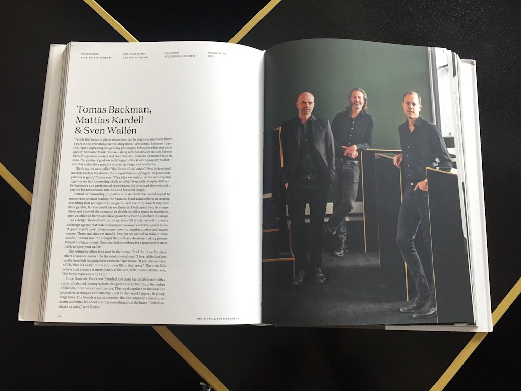tomas backman sven wallen mattias kardell Kinfolk lists Fantastic Frank among 40 entrepreneurs inspiring their industry5