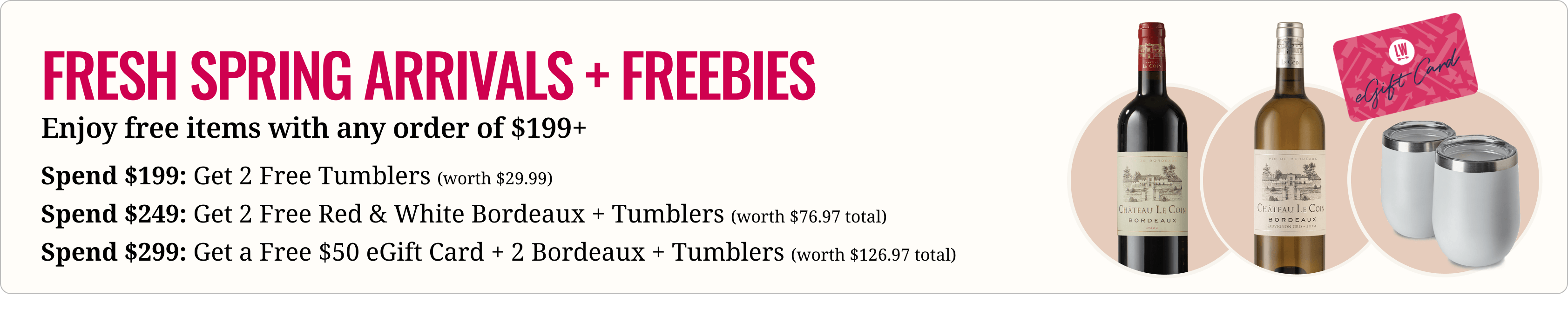 Spring Arrivals + Freebies