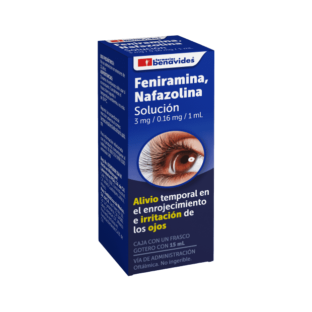Feniramina, Nafazolina Solución