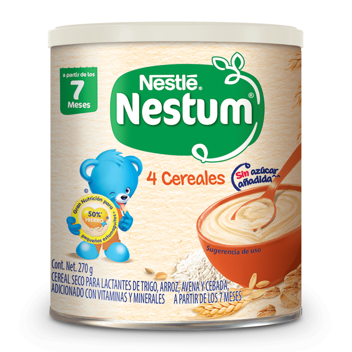 Nestum Cereal 4 cereales etapa 2 null 270 Gramos — Farmacias Benavides