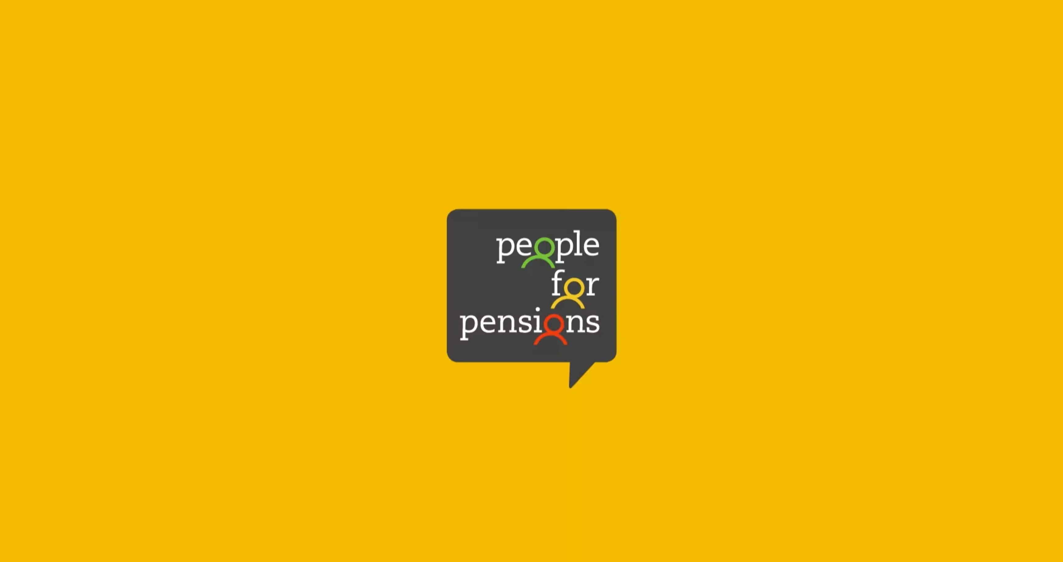 People for Pensions logo on solid yellow background