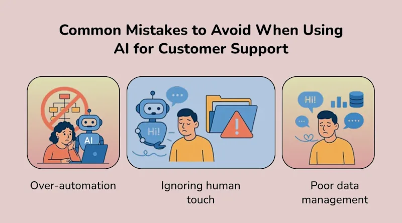 Common Mistakes to Avoid When Using AI for Customer Support