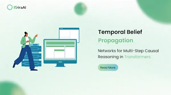 Temporal Belief Propagation Networks for Multi-Step Causal Reasoning in Transformers