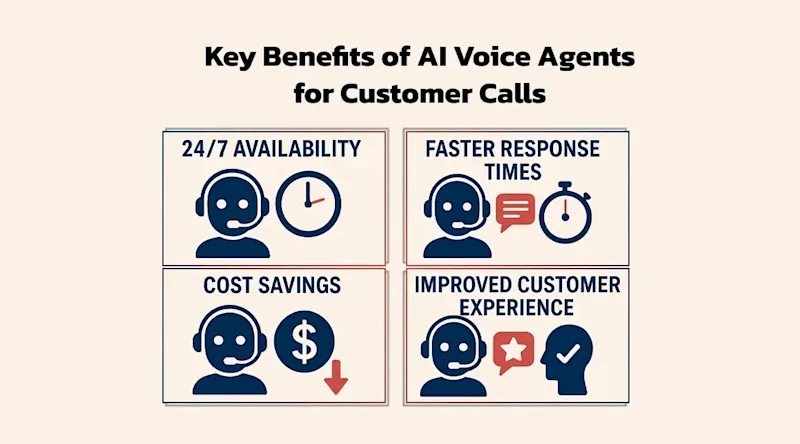 Key Benefits of AI Voice Agents for Customer Calls