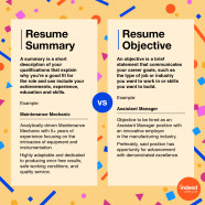 Resume Profile Vs Objective What s The Difference Indeed