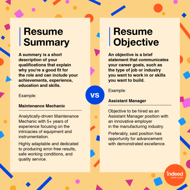 Resume Summary vs. Objective